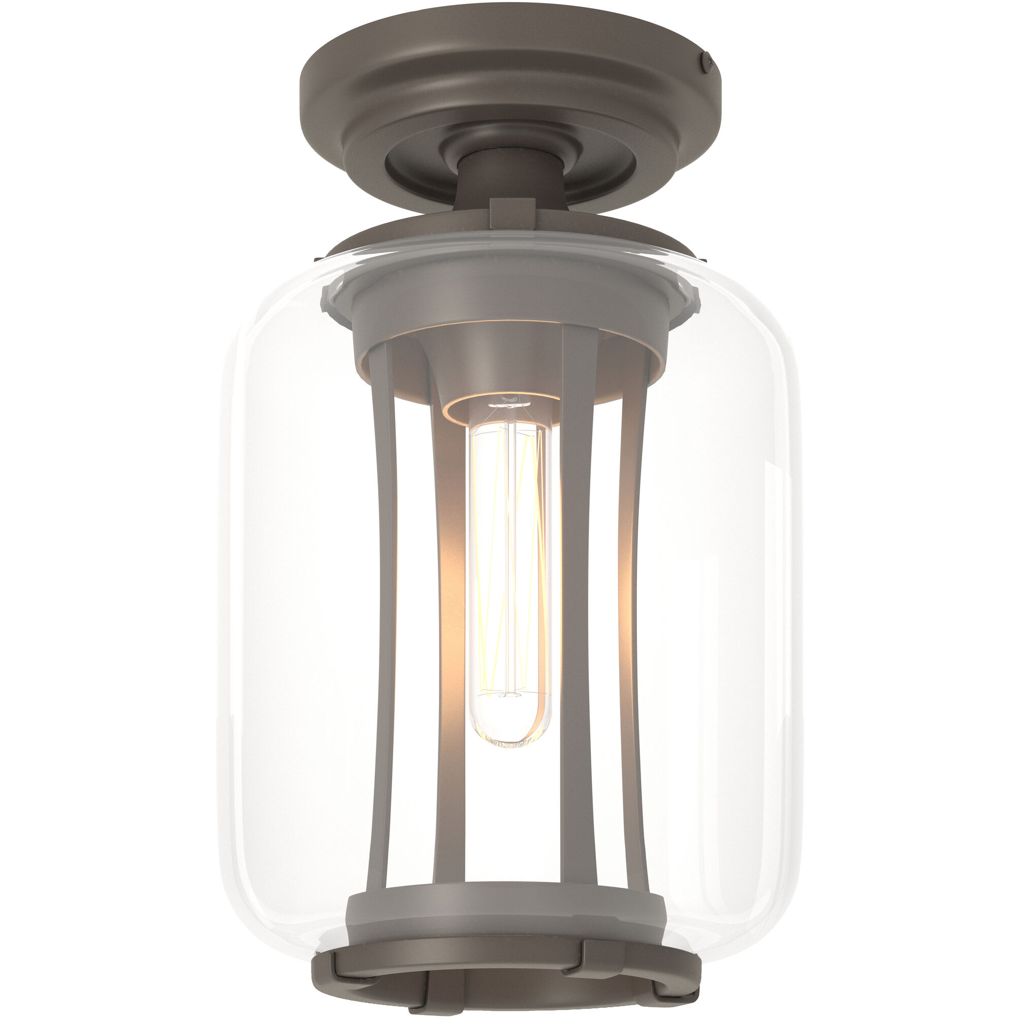 Fairwinds 1 Light 7 inch Coastal Dark Smoke Outdoor Semi-Flush