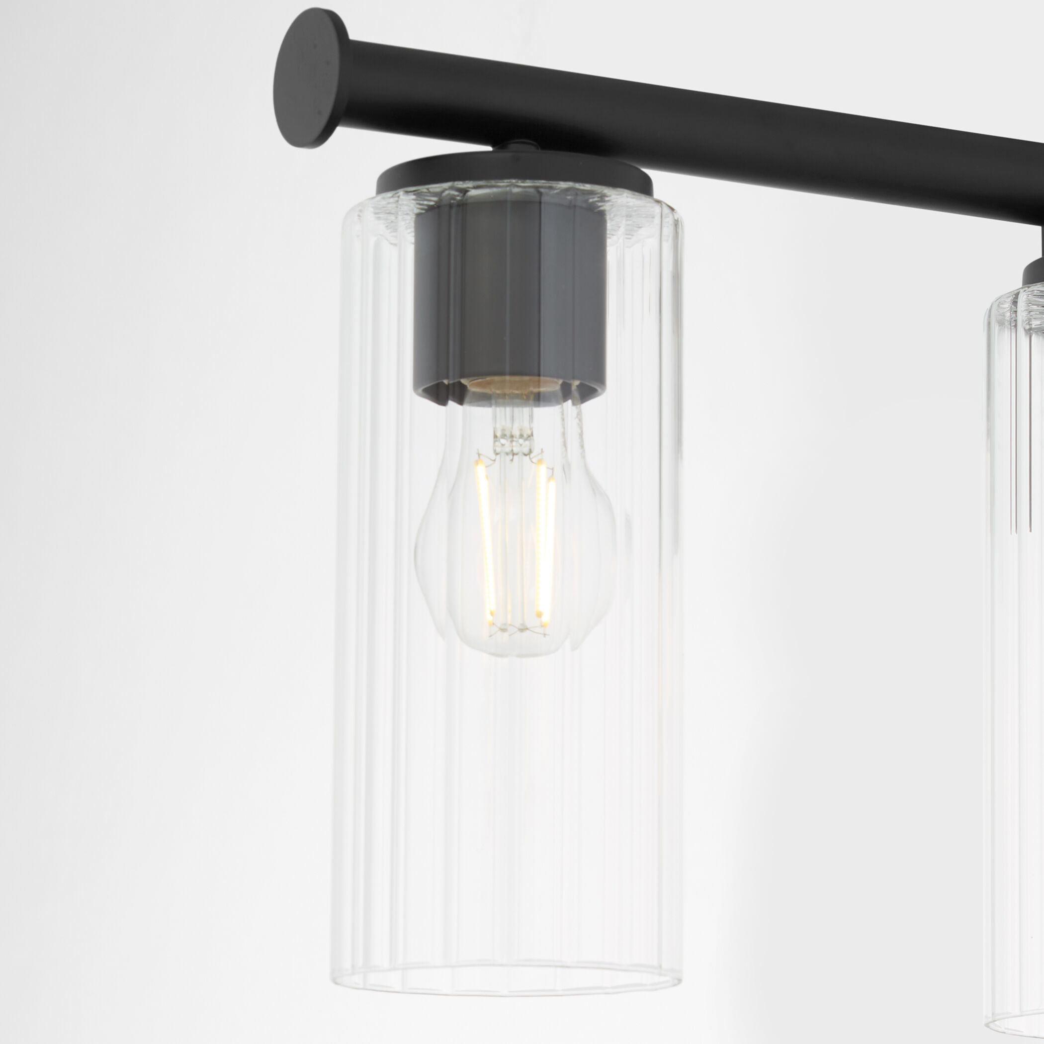 Mercier 4 Light 32 inch Matte Black Vanity Light Wall Light