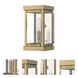 Hopewell 1 Light 9 inch Antique Brass Outdoor Wall Lantern