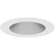 Pearl Haze Reflector / Warm White Flange LED Round Retrofit Reflector in 2700K, Haze / Warm White, 4" Retrofit