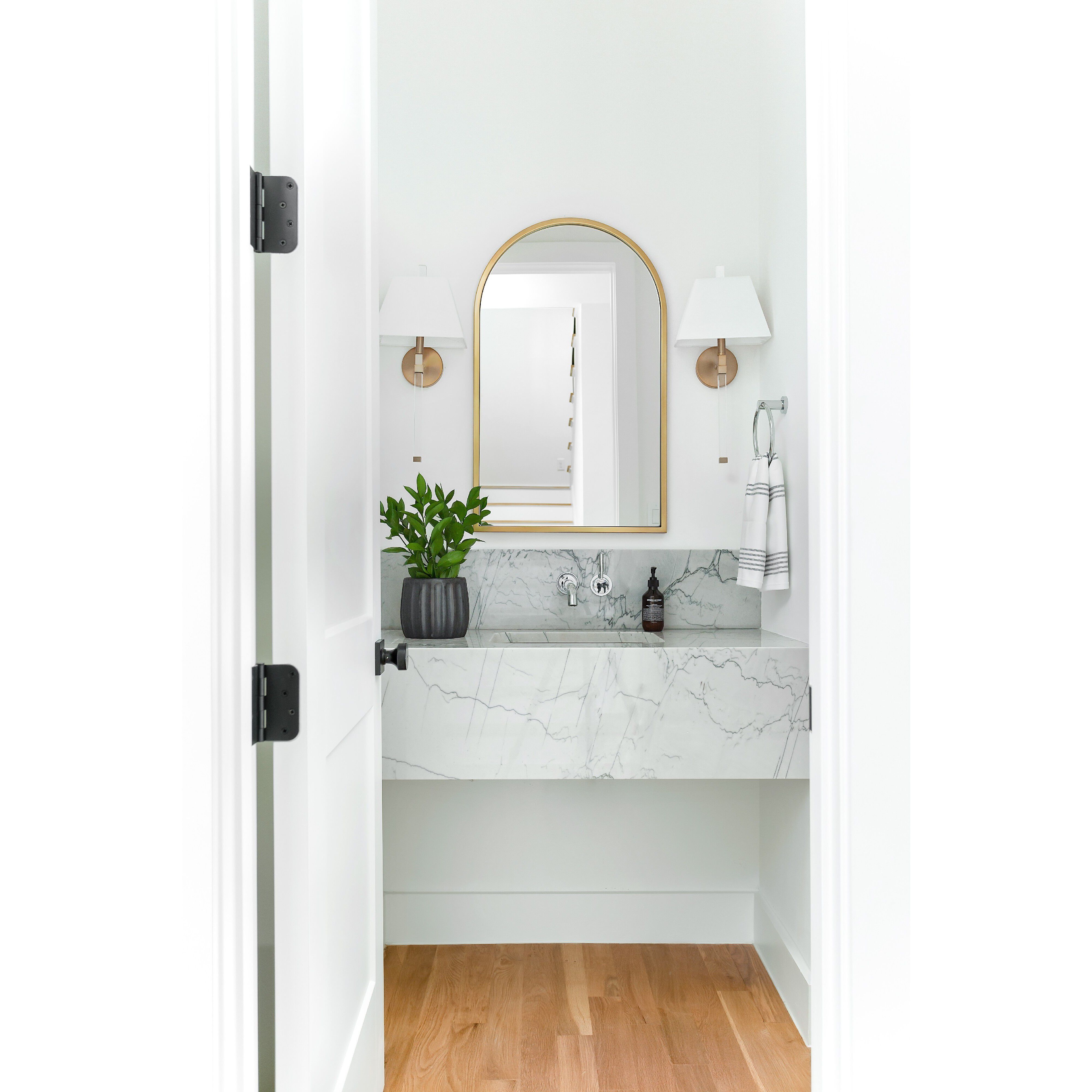 Renee Bath Sconce Wall Light in Aged Brass