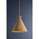 Tallman 1 Light 20 inch Vintage Gold Leaf Pendant Ceiling Light