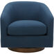 Oscy Blue Swivel Chair