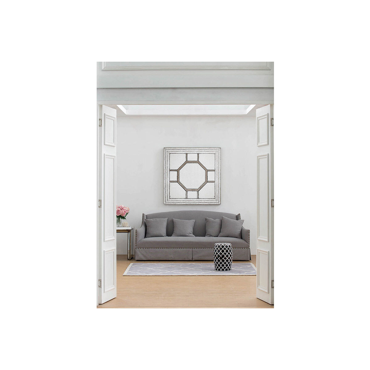 Hibbard Light Gray Sofa