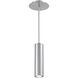 Caliber LED 2.69 inch Brushed Aluminum Outdoor Pendant, dweLED