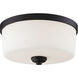 Arlington 3 Light 13.88 inch Bronze Flush Mount Ceiling Light
