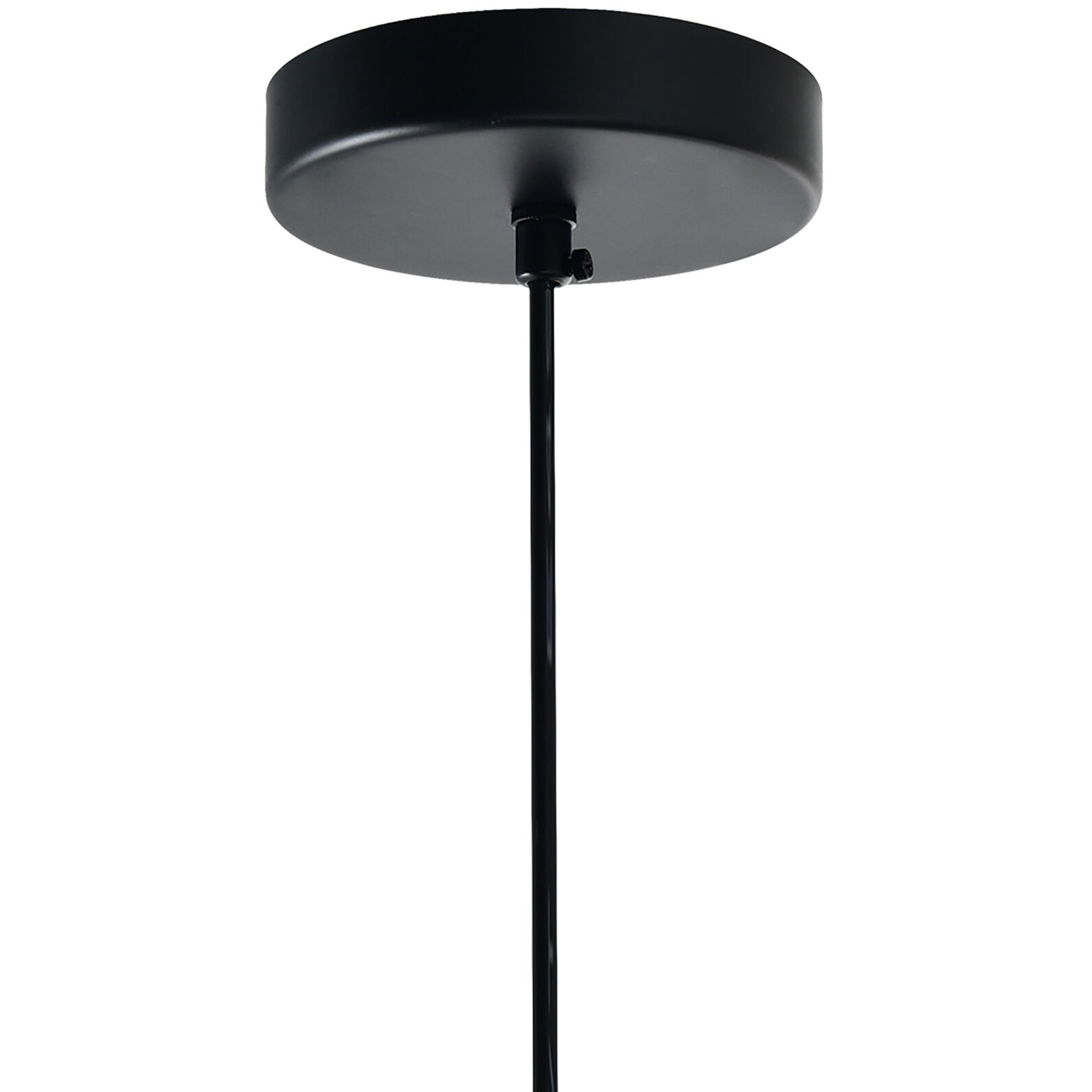 Glass 4 Light 16 inch Black Down Pendant Ceiling Light in Smoke