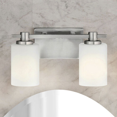 Karlie 2 Light 13.25 inch Chrome Vanity Light Wall Light