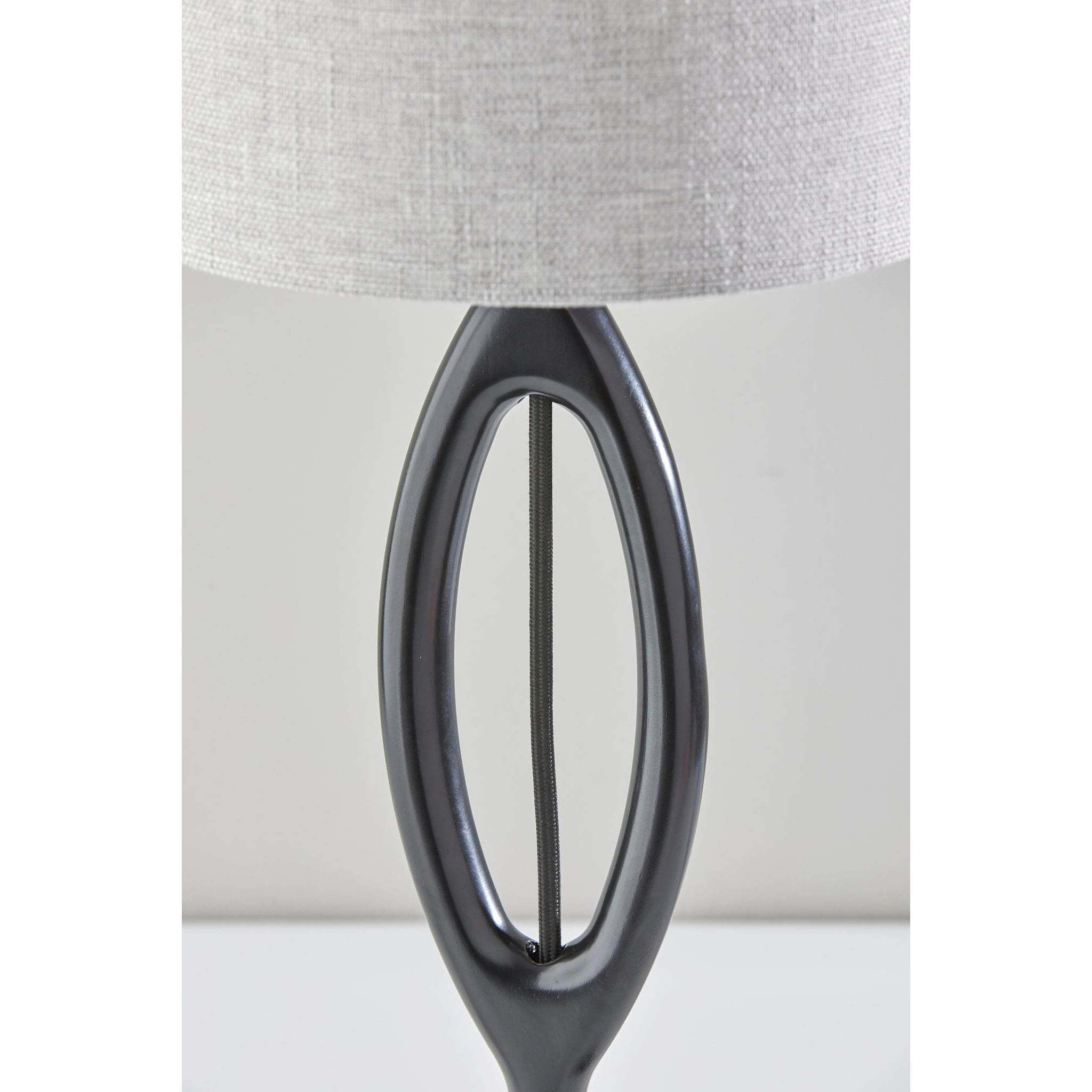 Mayfair 27.5 inch 100.00 watt Black Wood Table Lamp Portable Light