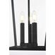 Oxford 3 Light 14 inch Black Outdoor Pendant
