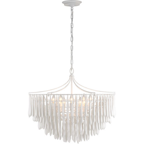 Julie Neill Vacarro LED 30.5 inch Plaster White Chandelier Ceiling Light, Medium