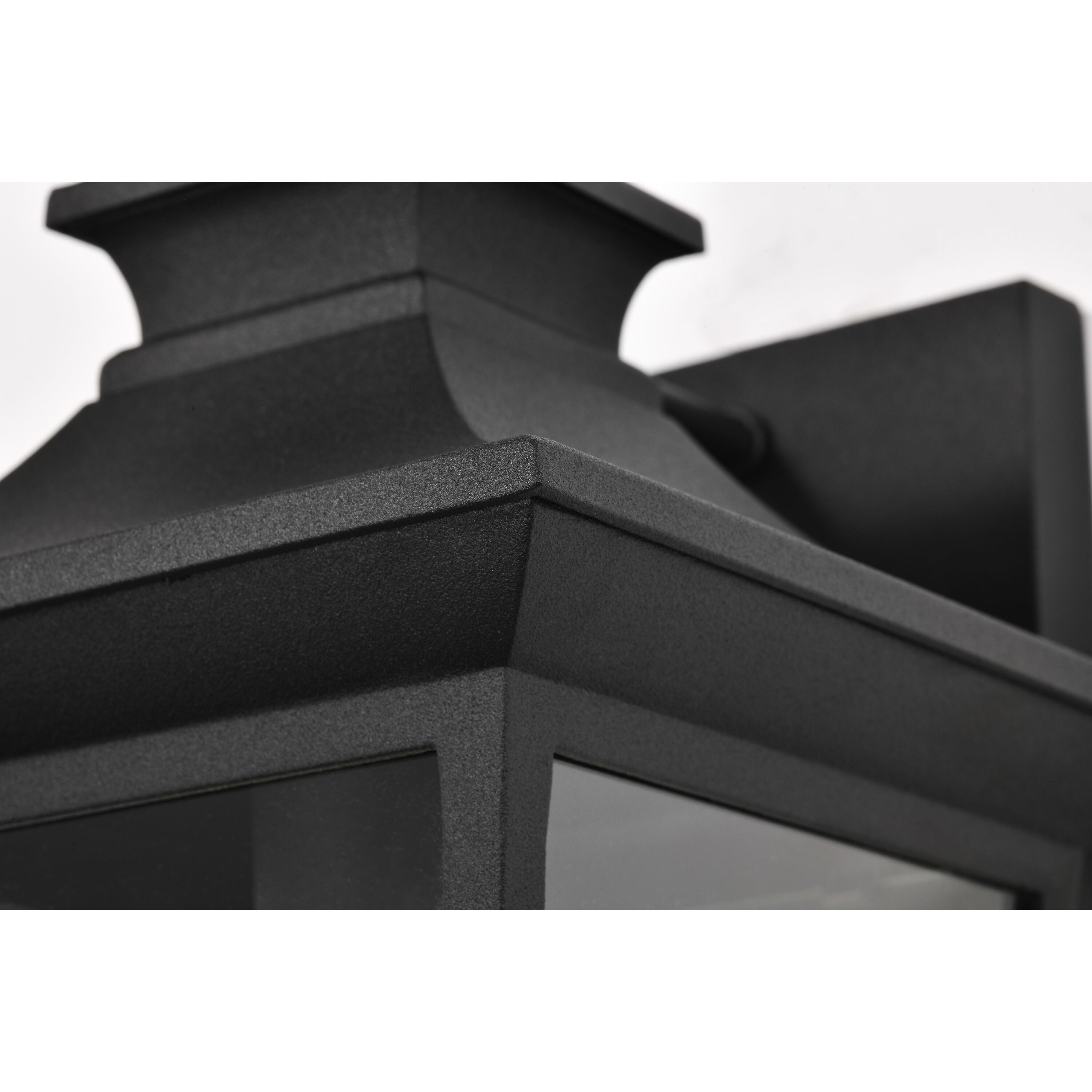 Jasper 11 inch Matte Black Outdoor Wall Lantern, Small