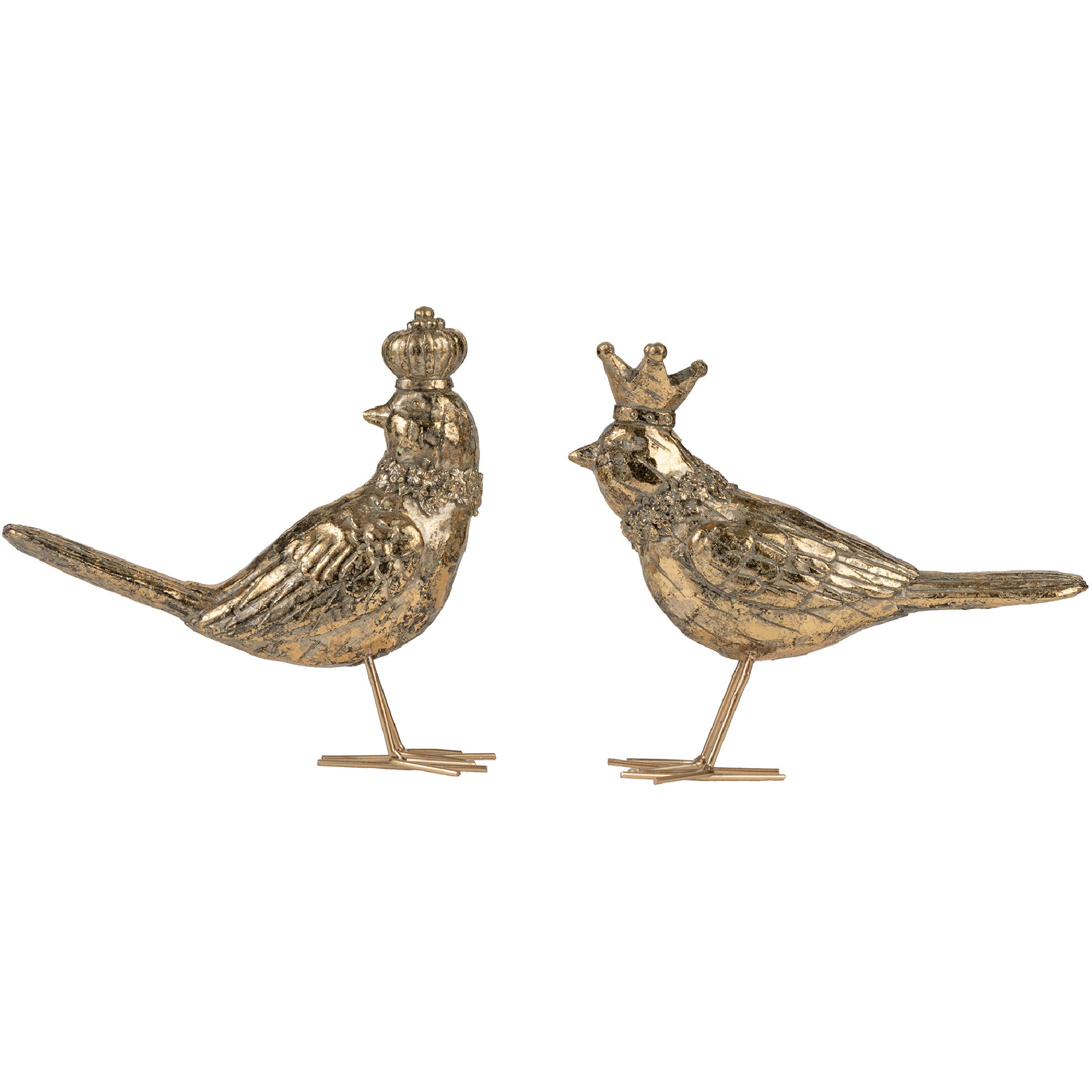 Bird Accents Gold Décor