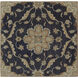 Caesar 96 X 96 inch Ink Blue/Ivory/Medium Gray/Sage/Tan/Denim Handmade Rug in 8 Ft Square, Square