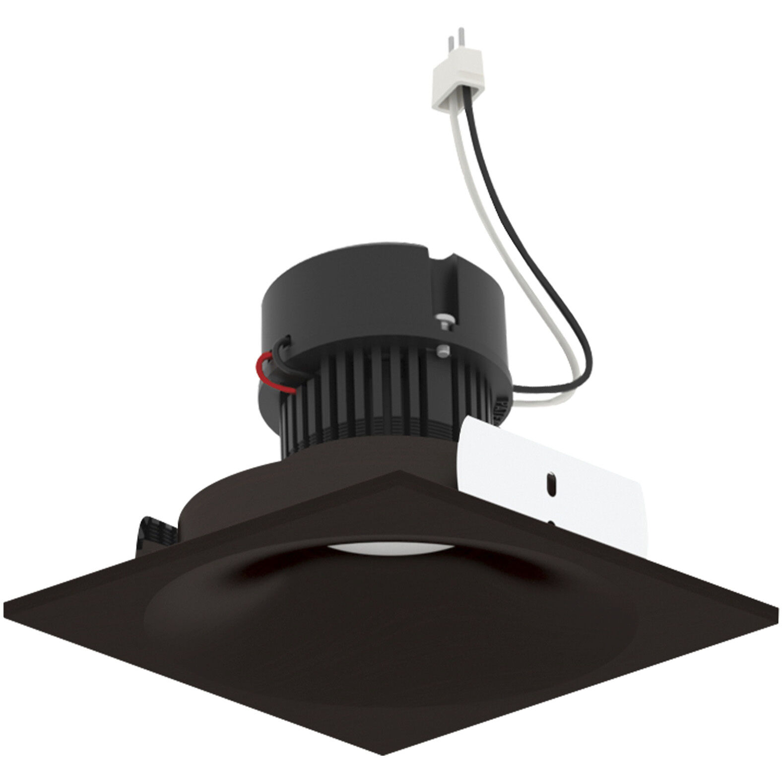 Pearl Bronze LED Square Bullnose Retrofit in Comfort Dim (3000K-2000K), 4" Retrofit