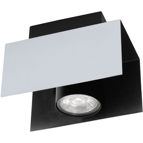 Viserba 1 Light 120 Aluminum and Black Track Light Ceiling Light