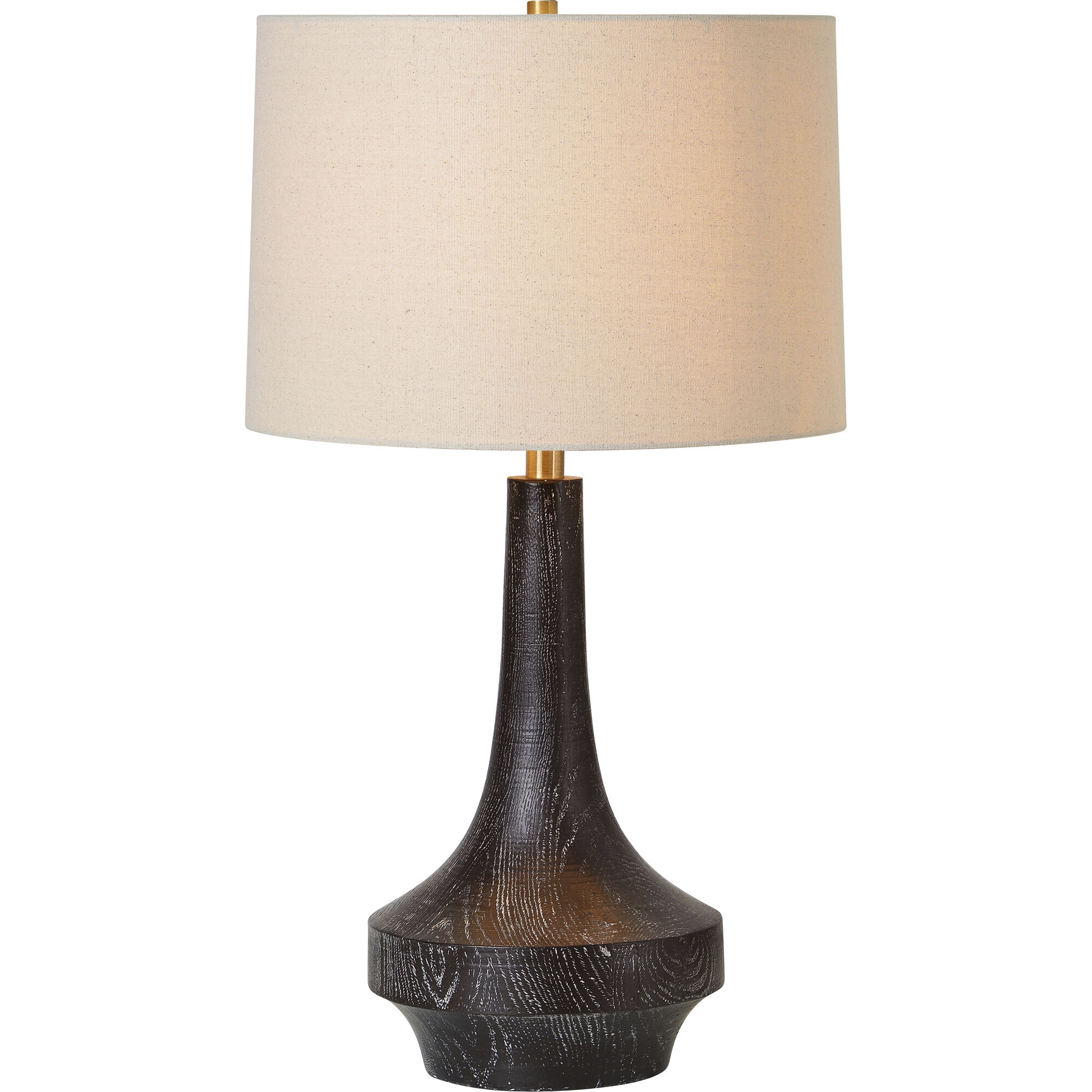 Truro 26.25 inch 100 watt Brown and Antique Brass Table Lamp Portable Light