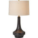 Truro 26.25 inch 100 watt Brown and Antique Brass Table Lamp Portable Light