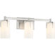 Caldwell 3 Light 24 inch Satin Nickel Bathroom Vanity Light Wall Light