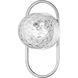 Burlat Decorative Wall Sconce Wall Light in Polished Chrome, Clear
