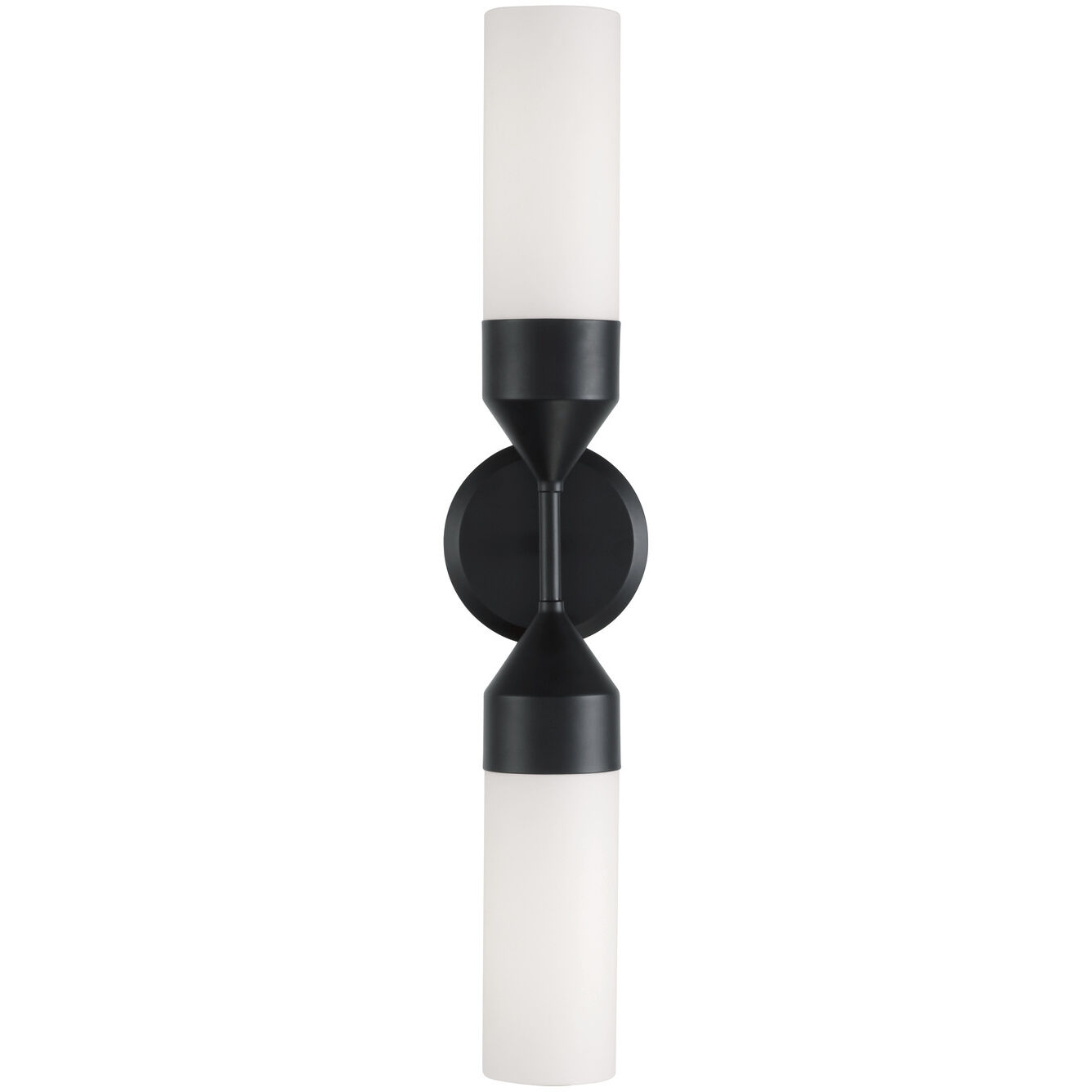 Devon 2 Light 5 inch Matte Black Sconce Wall Light