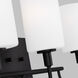 Oak Moore 3 Light 23.88 inch Midnight Black Bath Vanity Wall Light