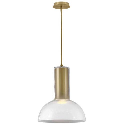 Ombra 1 Light 16 inch Lacquered Brass Pendant Ceiling Light