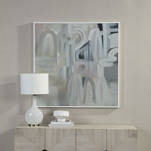 Palazzo White/Beige/Green Canvas Art