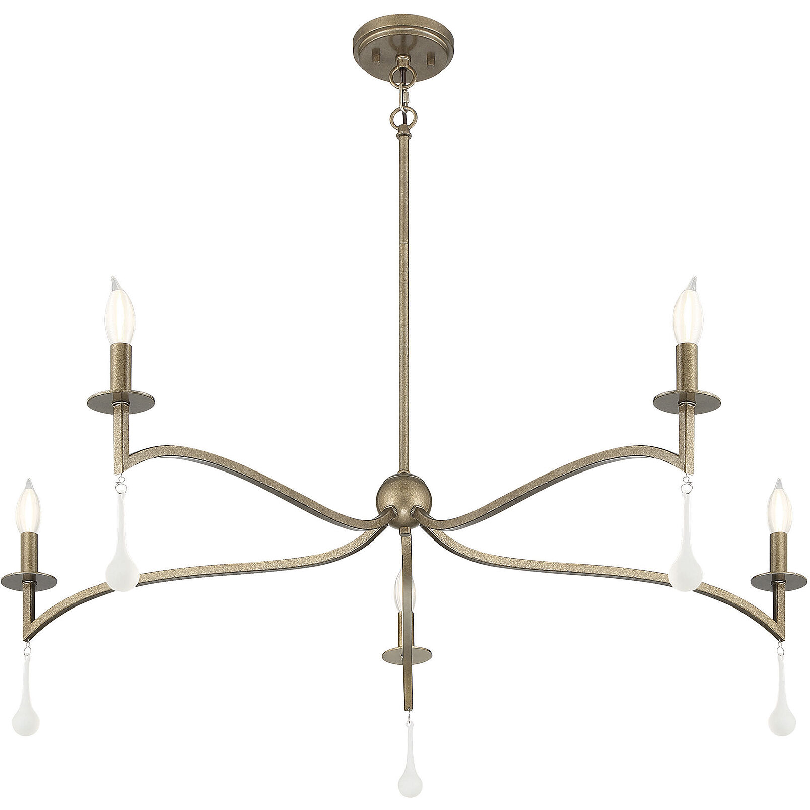 Laramie 5 Light 43 inch Chelsea Gold Chandelier Ceiling Light