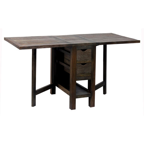 Barnwell 60 X 30 inch Dark Brown Dining Table