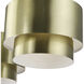 Zolana 3 Light 48 inch Antique Brass Linear Chandelier Ceiling Light, Extra Large