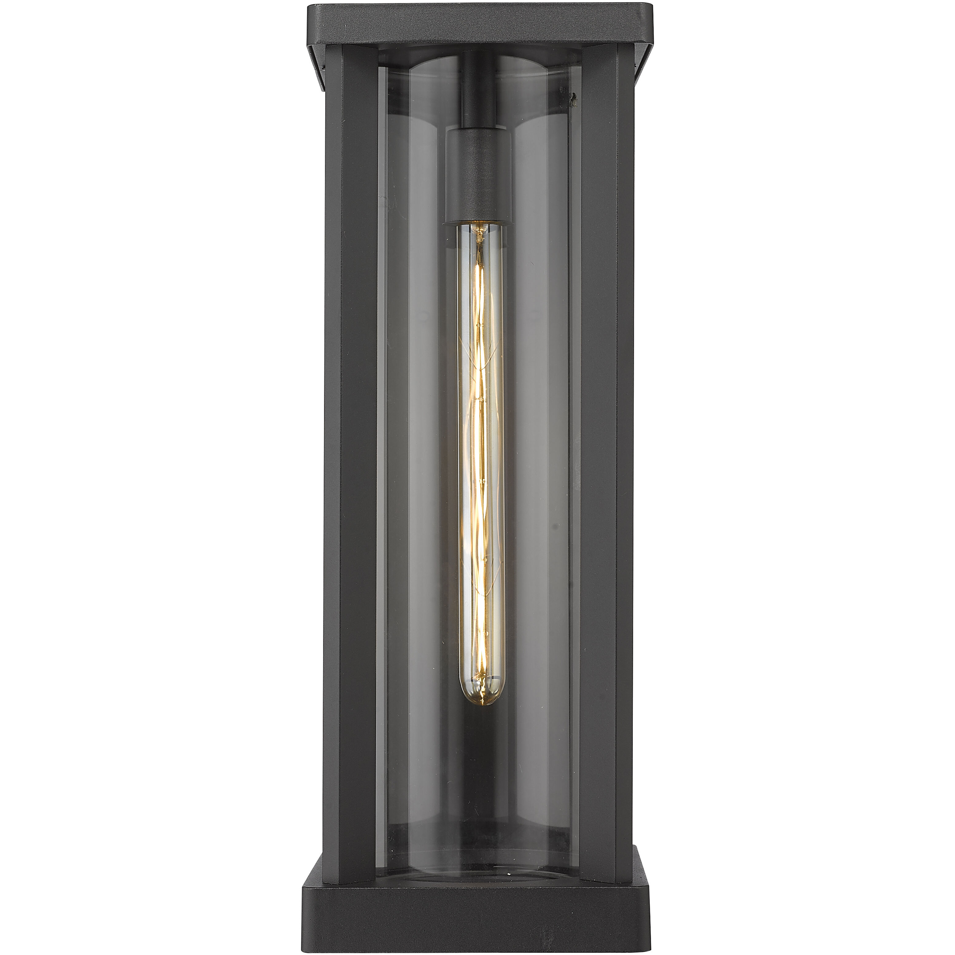 Glenwood 1 Light 20.25 inch Black Outdoor Wall Light