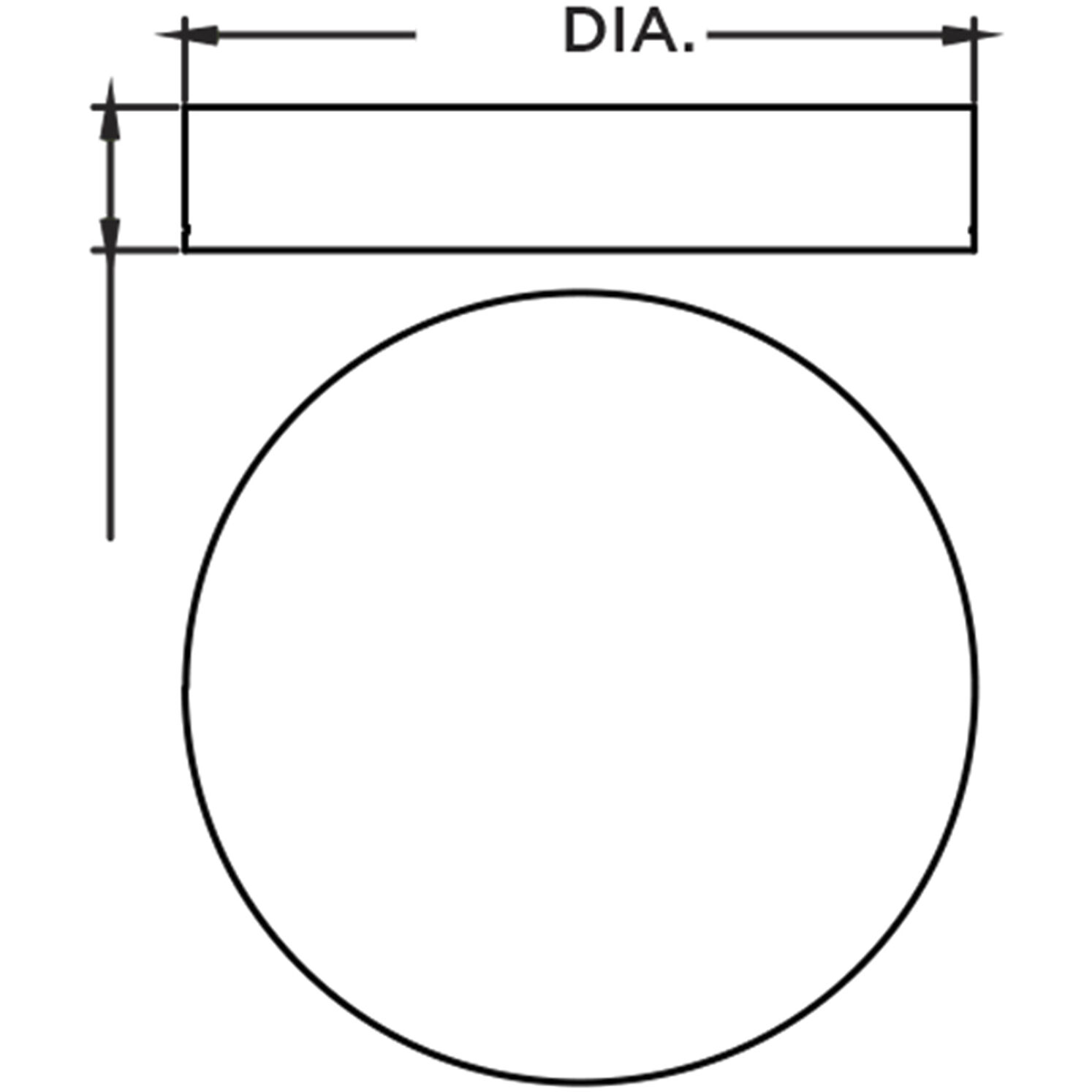 Reveal LED 16 inch White and Black Flush Mount Ceiling Light in White/Black