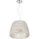 Via Roma 3 Light 16 inch Polished Nickel Pendant Ceiling Light