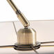 Tambo 92 inch 14 watt Weathered Brass and Dark Walnut Arc Floor Lamp Portable Light