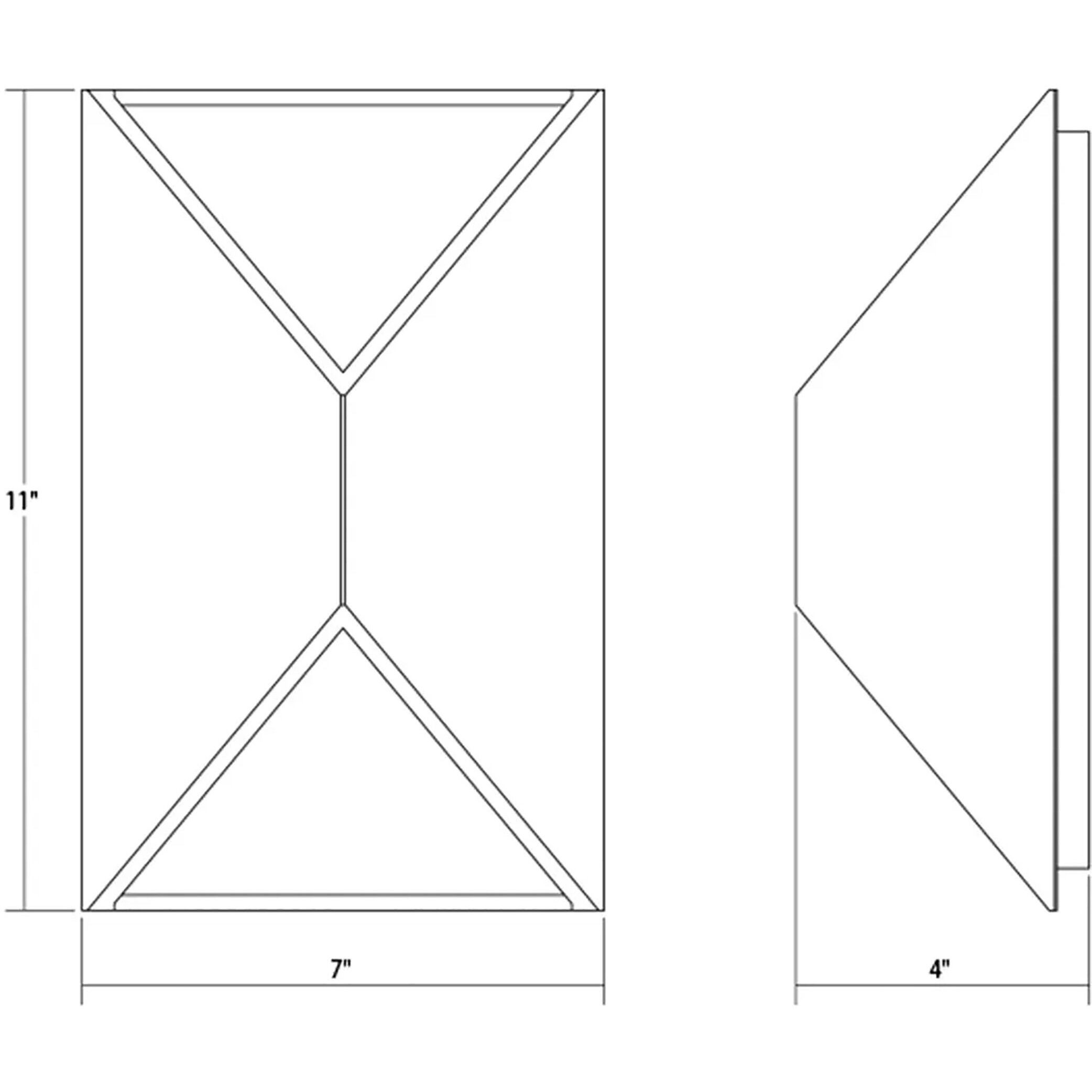 Prisma LED 11 inch Textured White Indoor-Outdoor Sconce