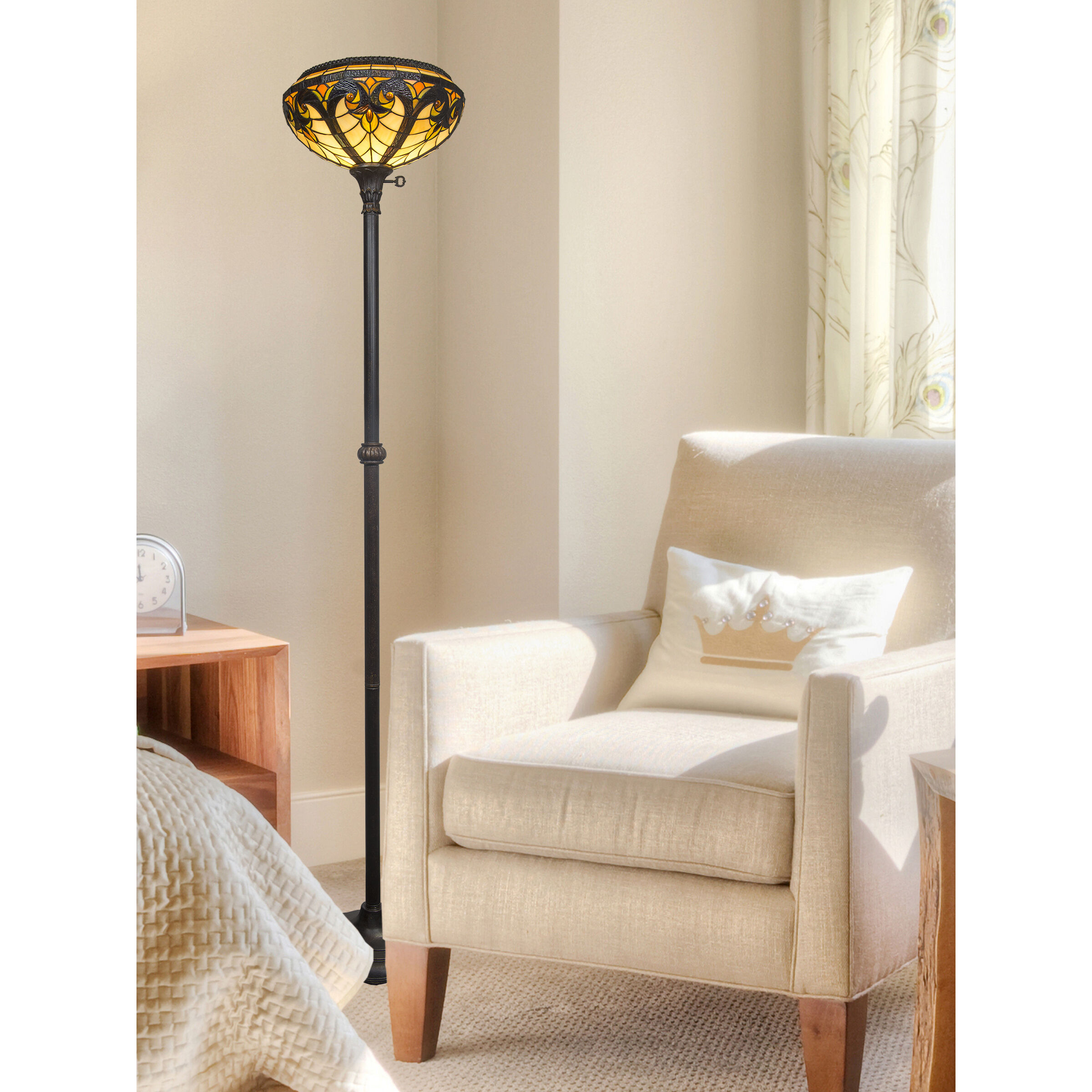 Dale tiffany torchiere floor lamp hot sale