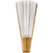 Origami LED 4 inch Aged Brass ADA Wall Sconce Wall Light, Schonbek Signature