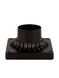 Canby 3 inch Rubbed Oil Bronze Outdoor Post Base Mount