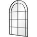 Atkinson 62 X 40 inch Clear and Matte Black Wall Mirror