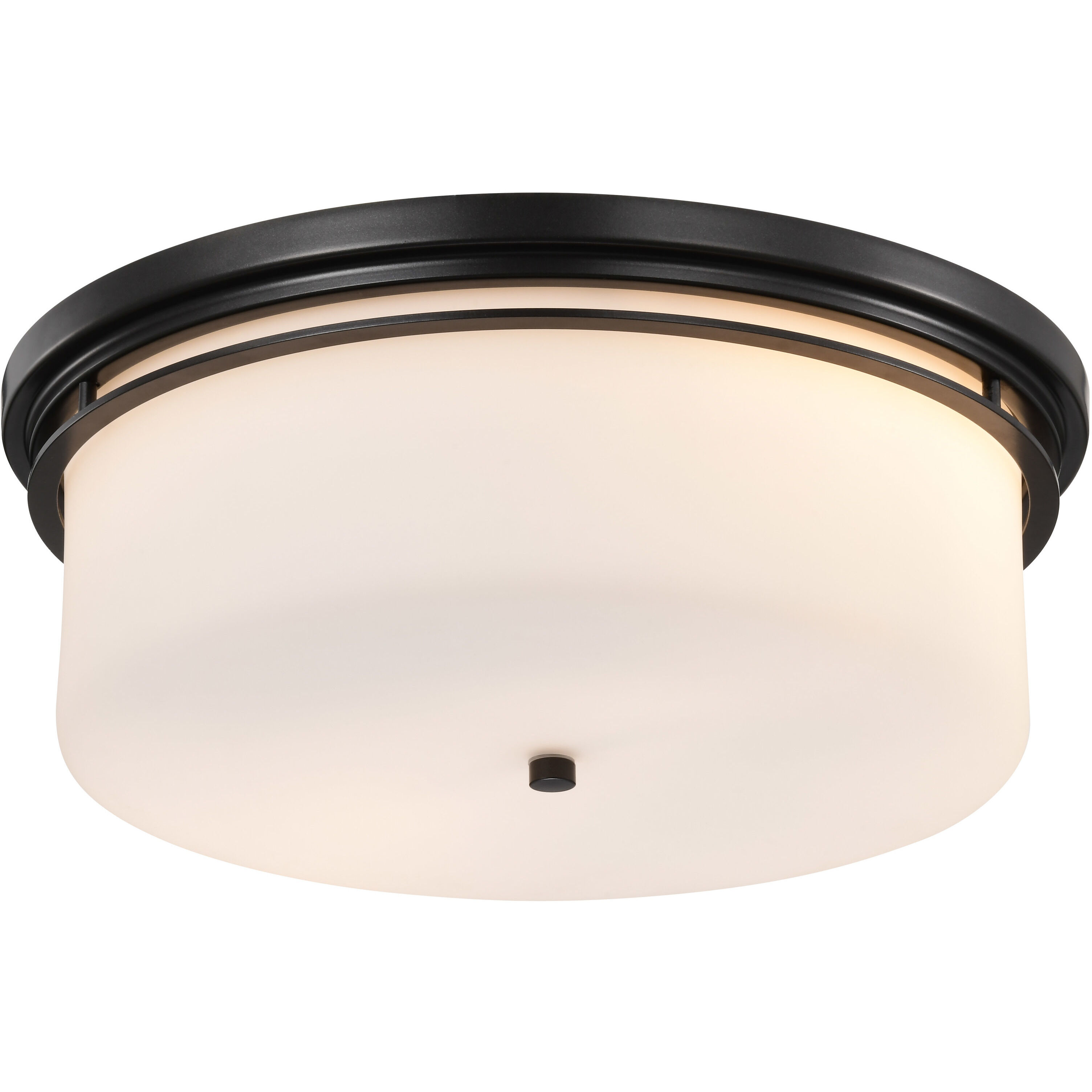 Warren 15 inch Gun Metal Flush Mount Ceiling Light