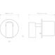 Micro 3.82 inch Matte Black Interior Reading Light Wall Light