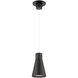 Twist-N-Lite LED 5 inch Black Mini-Pendant Ceiling Light