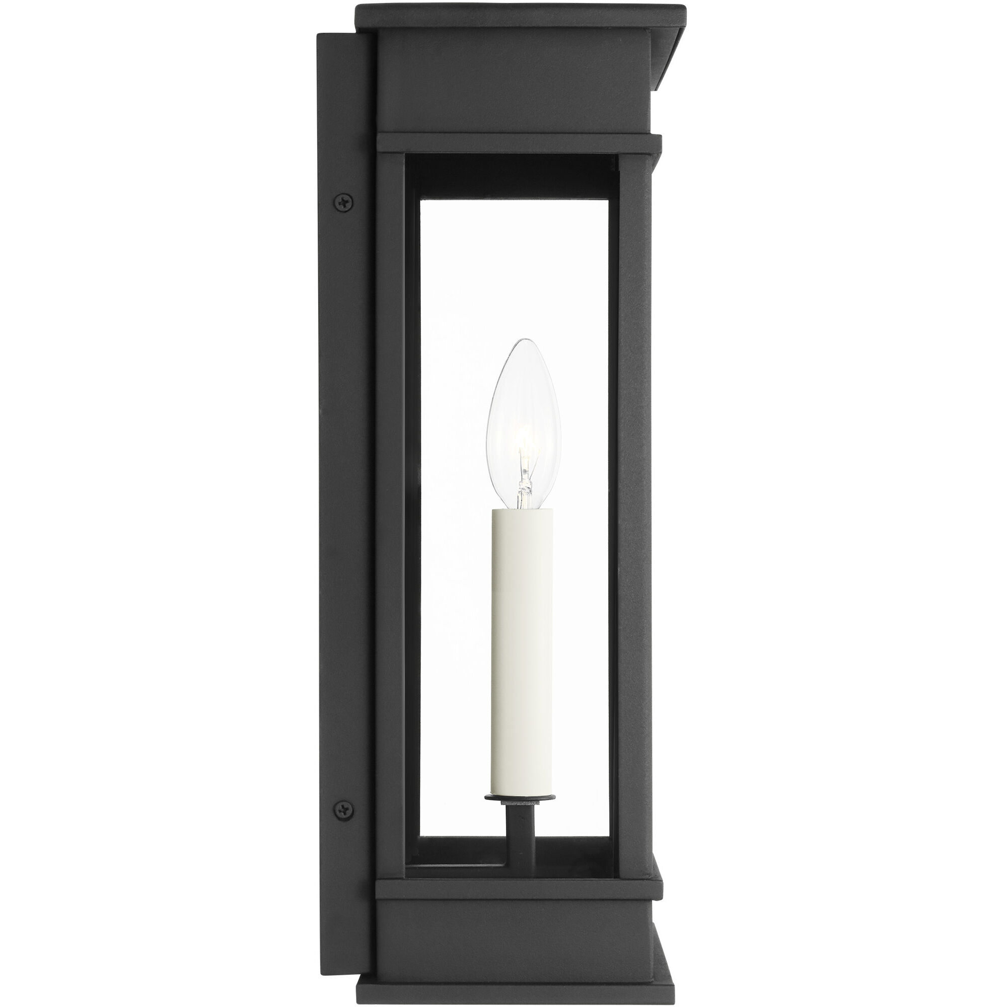 C&M by Chapman & Myers Cupertino 1 Light 10.25 inch Textured Black Outdoor Wall Lantern