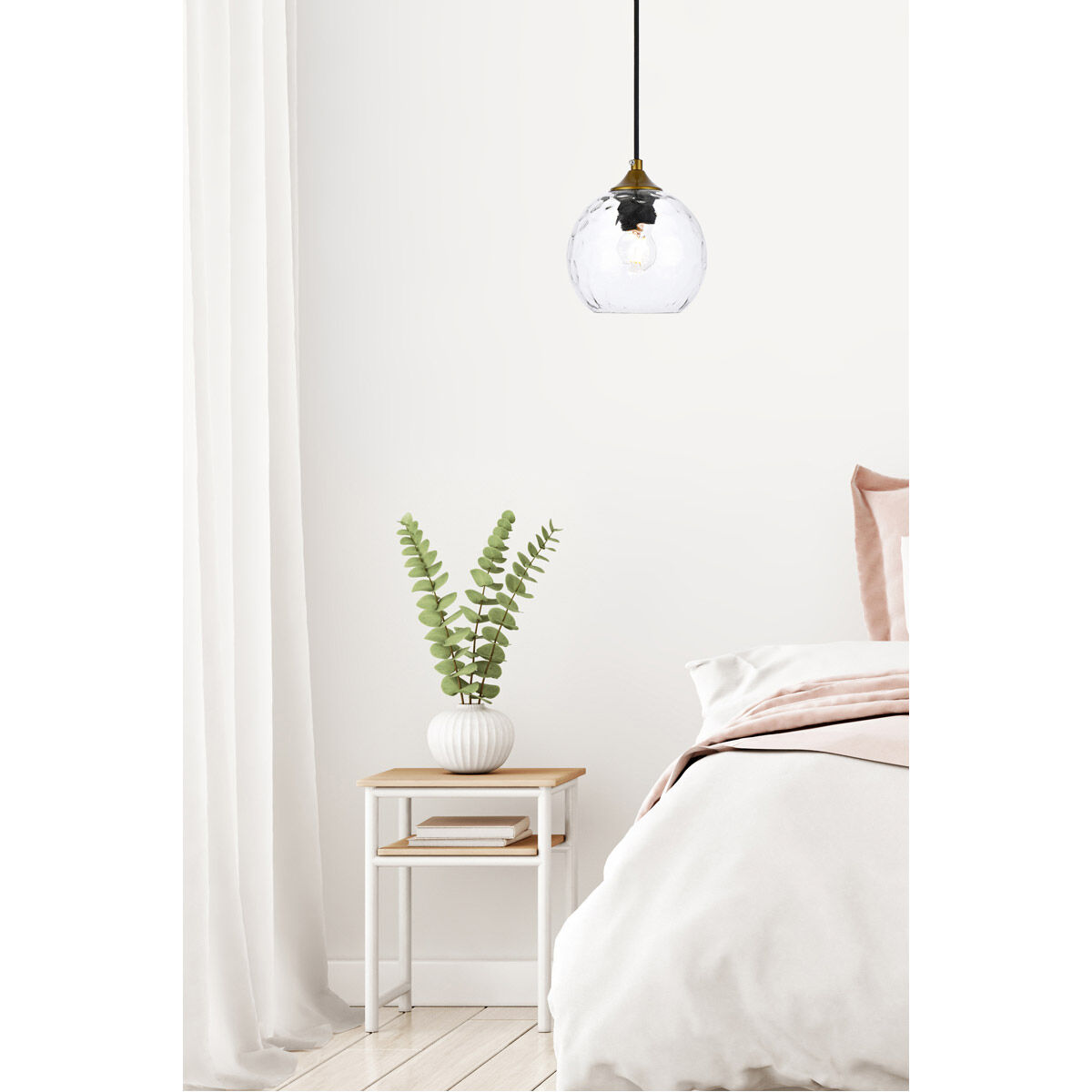 Cashel 1 Light 5.9 inch Brass Pendant Ceiling Light