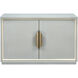 Gabe Blue with Brass Cabinet