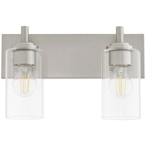 Fallstaff 2 Light 14.5 inch Satin Nickel Vanity Light Wall Light