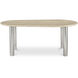 Fia 73.5 X 42 inch Beige Dining Table