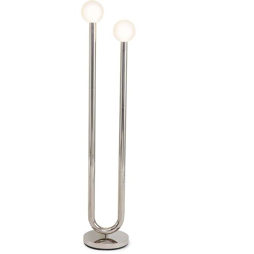 Happy 52.5 inch 5.00 watt Polished Nickel Floor Lamp Portable Light