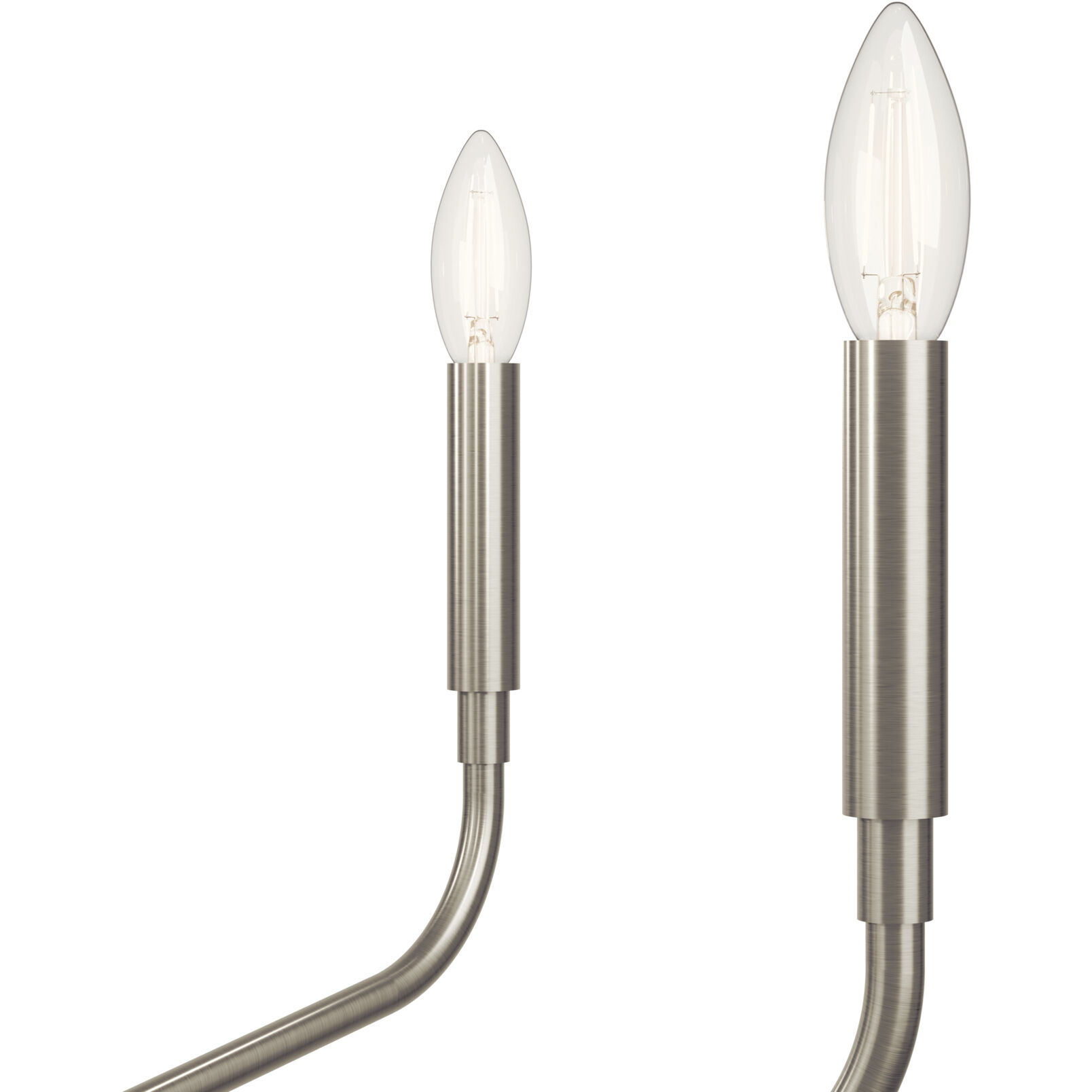 Madden 5 Light Brushed Nickel Chandelier Ceiling Light, 1 Tier Small